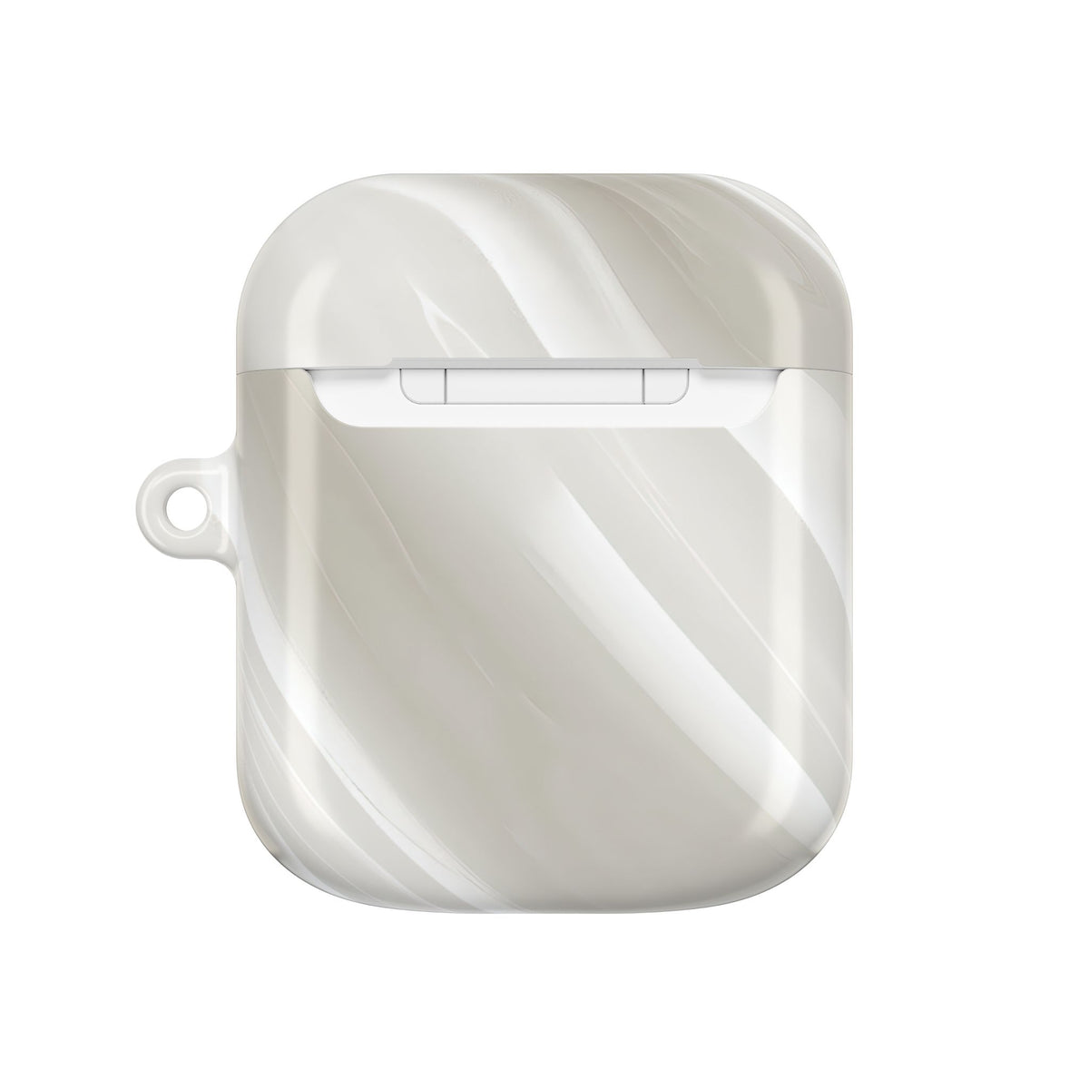 Liquid Enamel Fold · Hard Case for AirPods & AirPods Pro · White