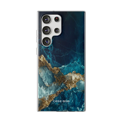 Gezacktes Gold Split Samsung S23 Ultra Case - Soft