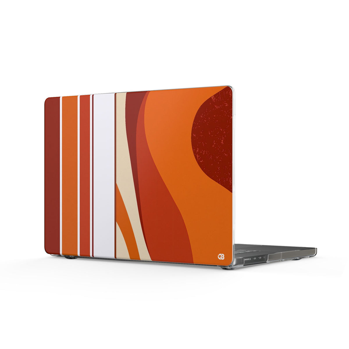Terracotta Strata · Clear Hard Case for MacBook · Orange