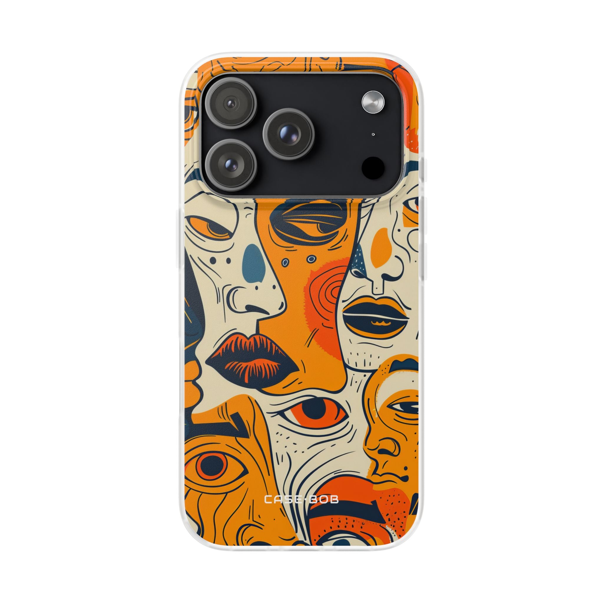 Tangled Faces Sunset iPhone 17 Pro Case - Soft - CASE•BOB