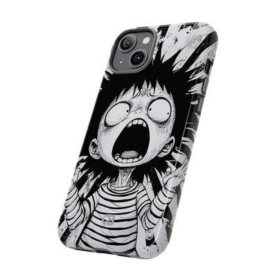 Chaotic Monochrome Scream · Tough Fundas para teléfono para iPhone