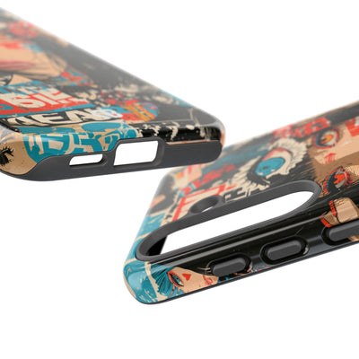 Shibuya Street Collage · Tough Phone Case for Samsung · Red