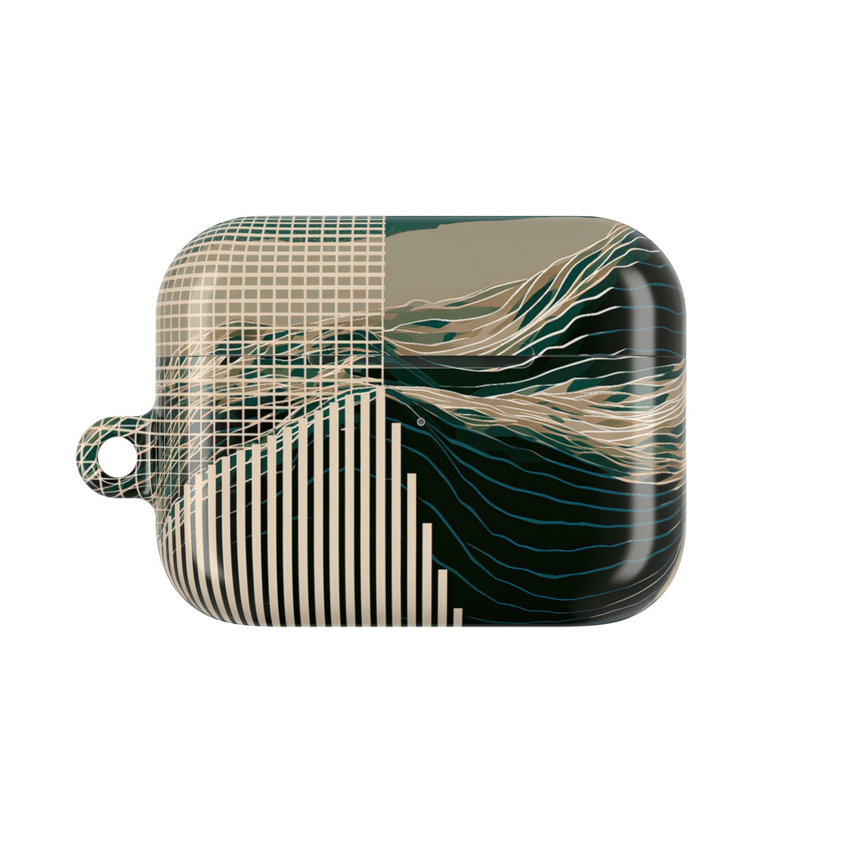 Orbital Terrain · Hard Case for AirPods & AirPods Pro · Green