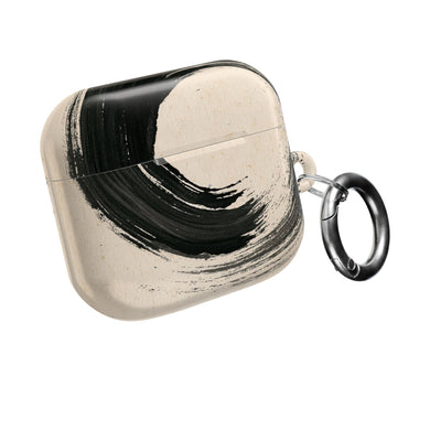 Zen Ensō Circle · Hard Case for AirPods & AirPods Pro · Beige