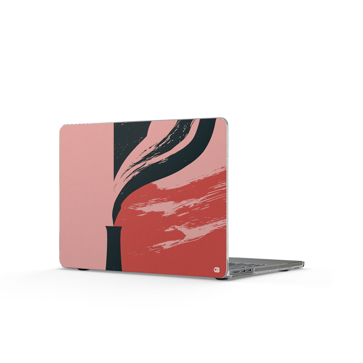 Crimson Horizon · Clear Hard Case for MacBook · Red