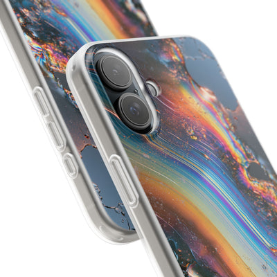 Prismatic Aura Flow · Lite Phone Case for iPhone ·  Blue