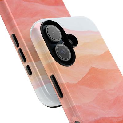Alpenglow Ridge Vista · Tough Phone Case for iPhone · Orange