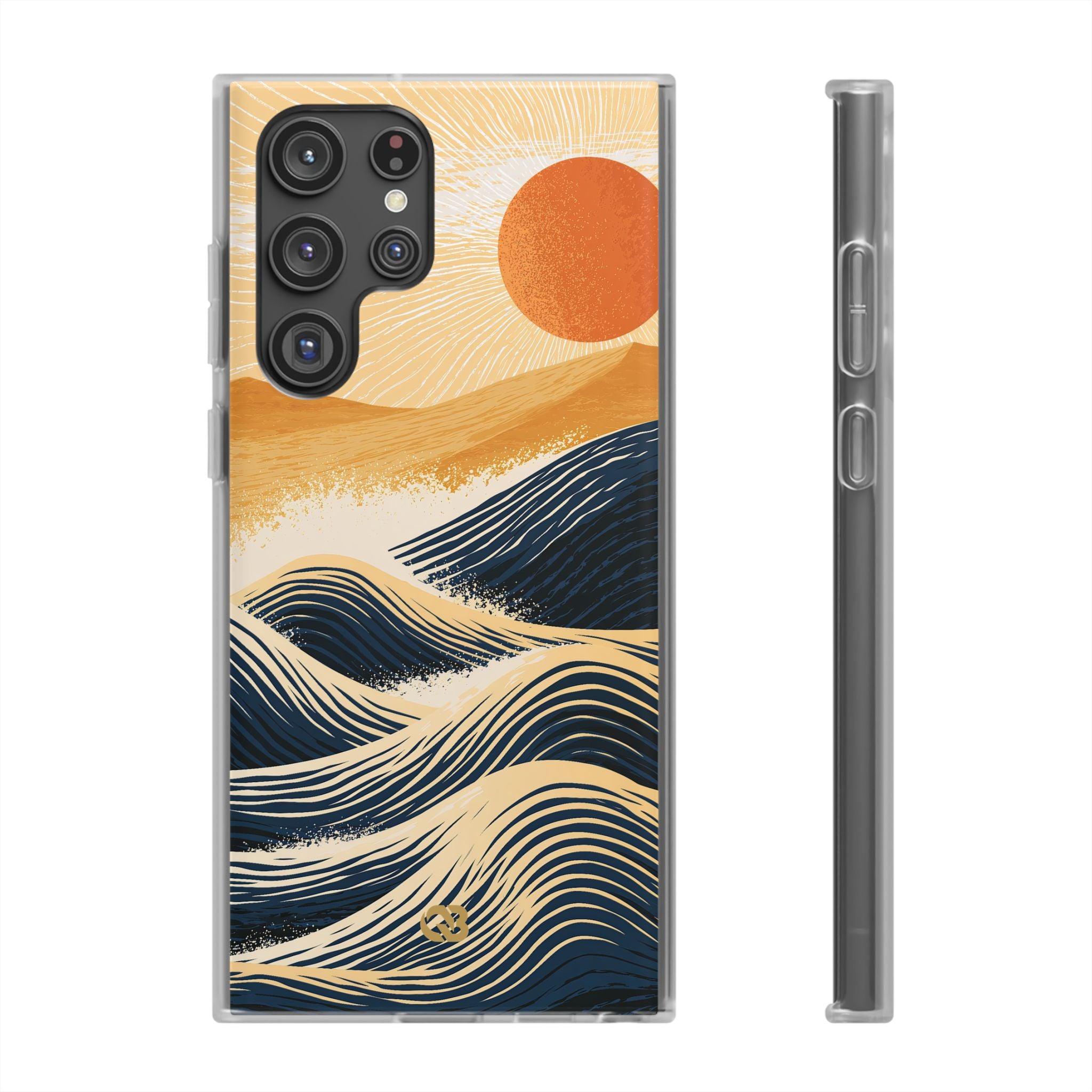 Blue Lite Phone Case for Samsung - Kyoto Cresting Tide