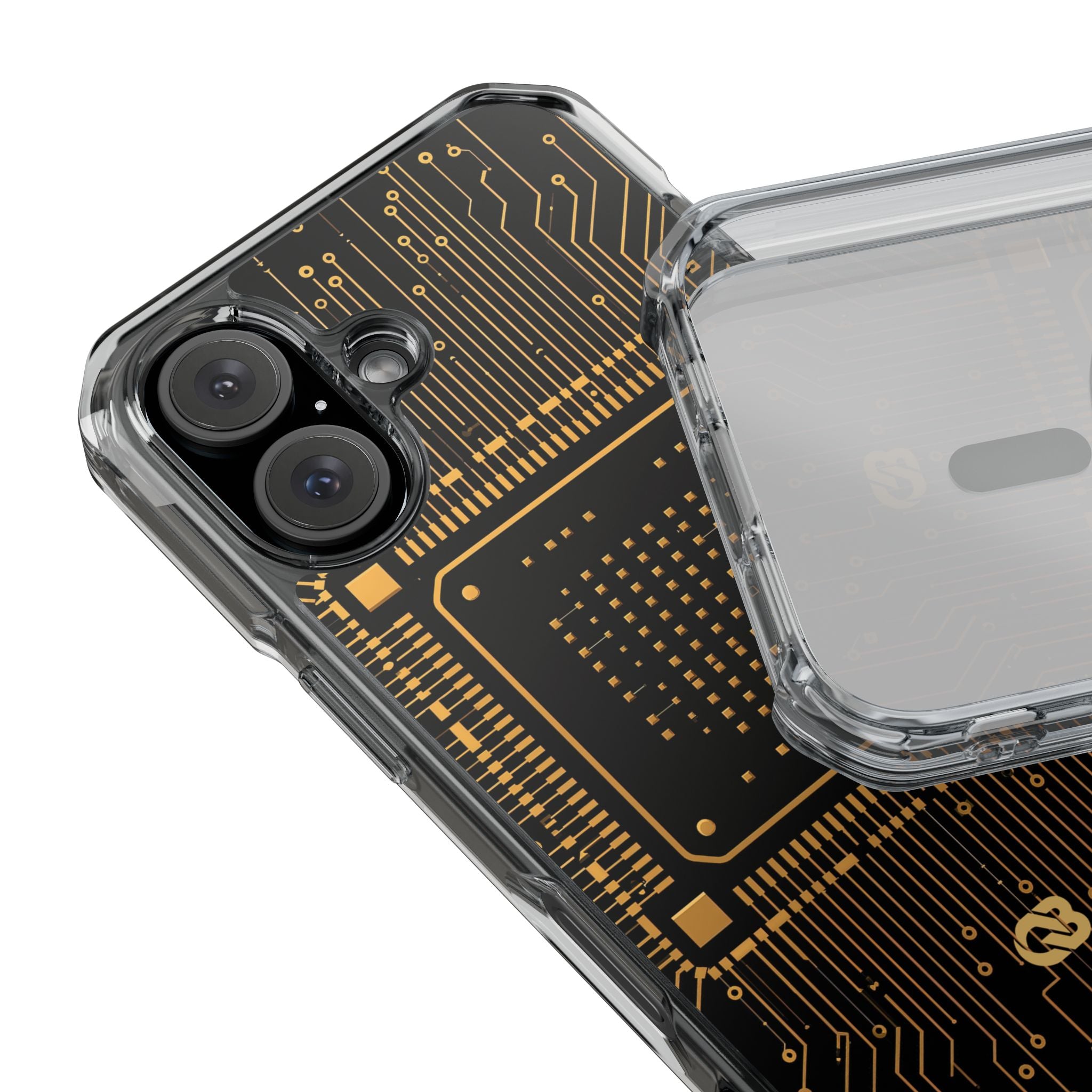 Gold Impact MagSafe Phone Case for iPhone - Cyber Gold Processor