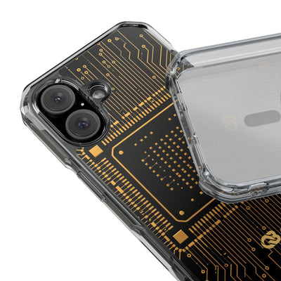 Gold Impact MagSafe Phone Case for iPhone - Cyber Gold Processor