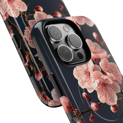 Midnight Sakura Bloom · Tough 2.0 Magnetic Phone Case for iPhone · Pink