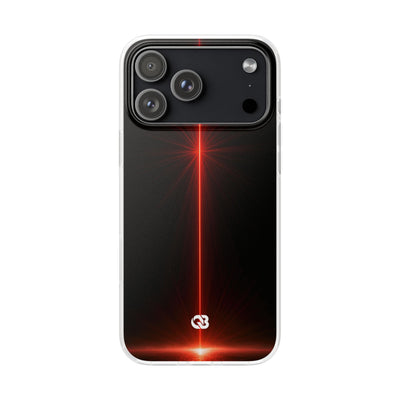 Red Lite Phone Case for iPhone - Crimson Flare Vector