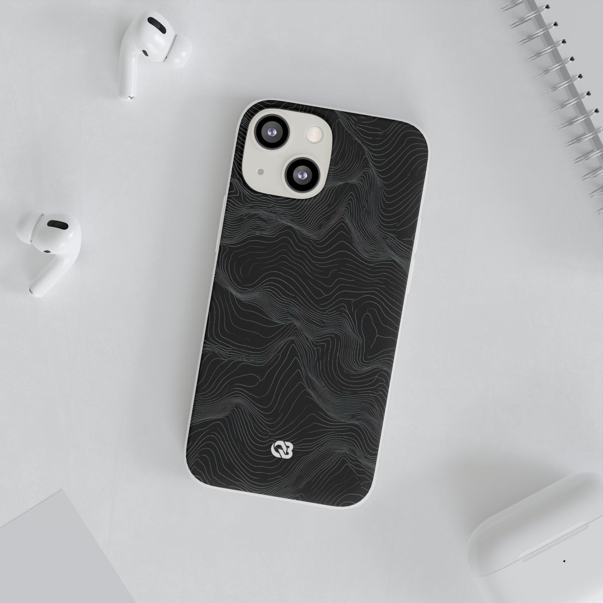 Obsidian Contour Elevation · Lite Phone Case for iPhone ·  Black
