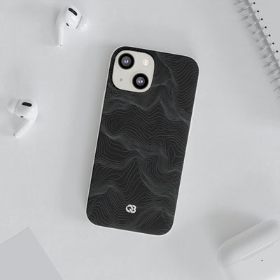 Obsidian Contour Elevation · Lite Phone Case for iPhone ·  Black