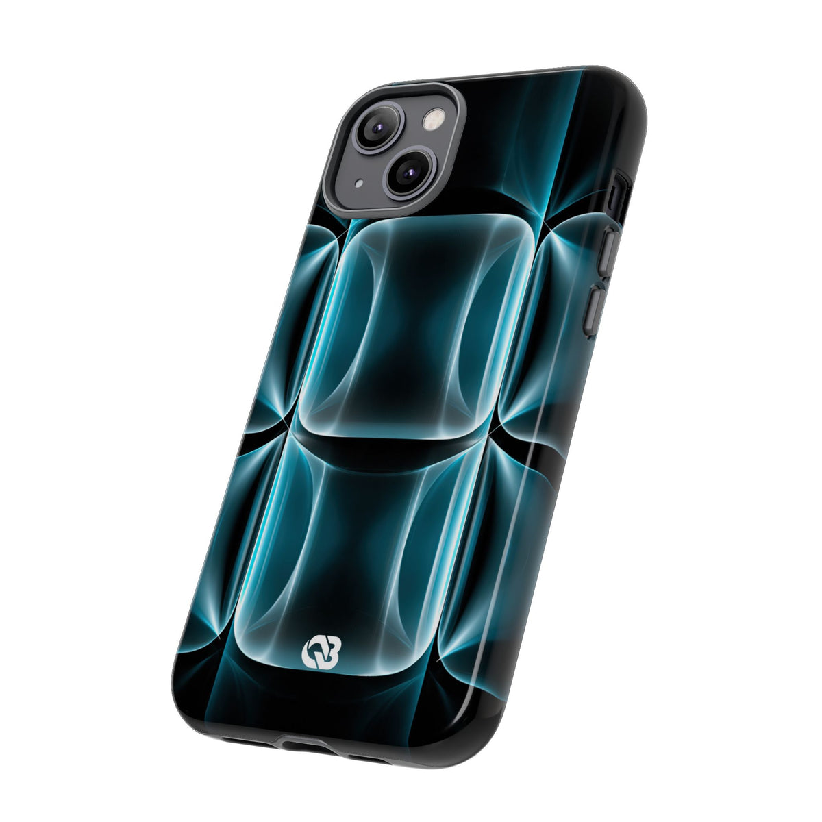 Cyan Core Matrix · Tough Phone Case for iPhone · Blue