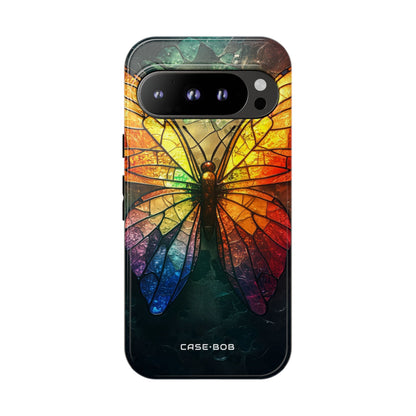 Stained Glass Butterfly Google Pixel 9 Pro Case - Tough