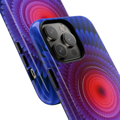 Radial Spectrum Bloom · Tough 2.0 Magnetic Phone Case for iPhone · Blue