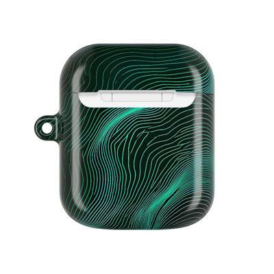 Emerald Topo Ridge · Hard Case for AirPods & AirPods Pro · Green