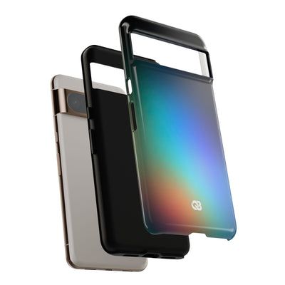 Black Tough Phone Case for Google Pixel - Electric Prism Grain
