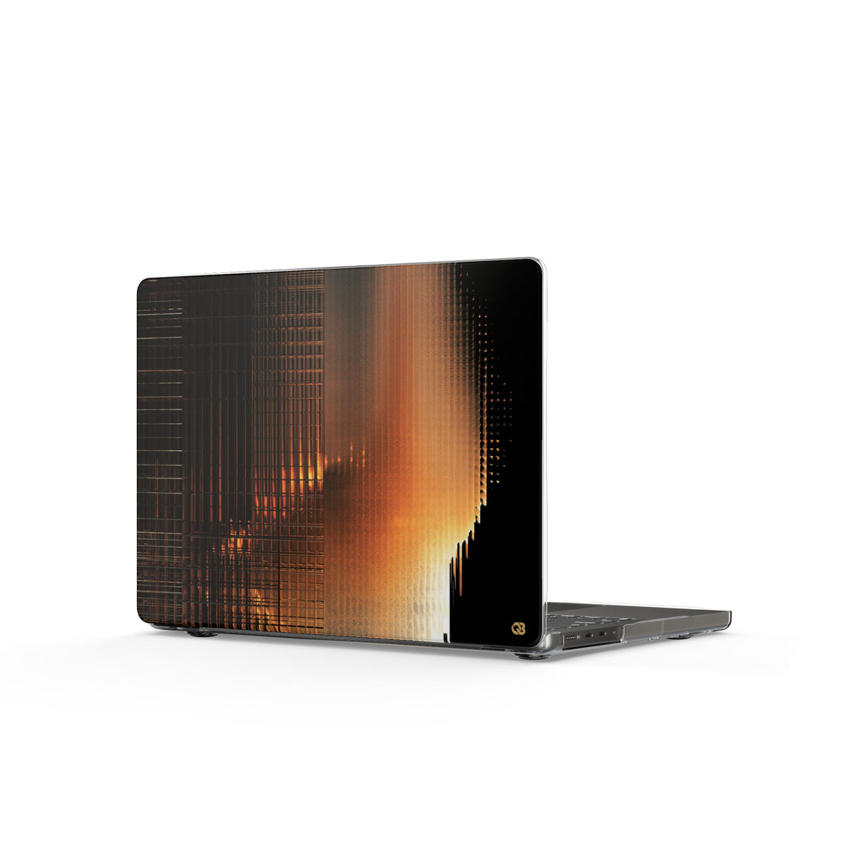 Luminous Grid · Clear Hard Case for MacBook · Black