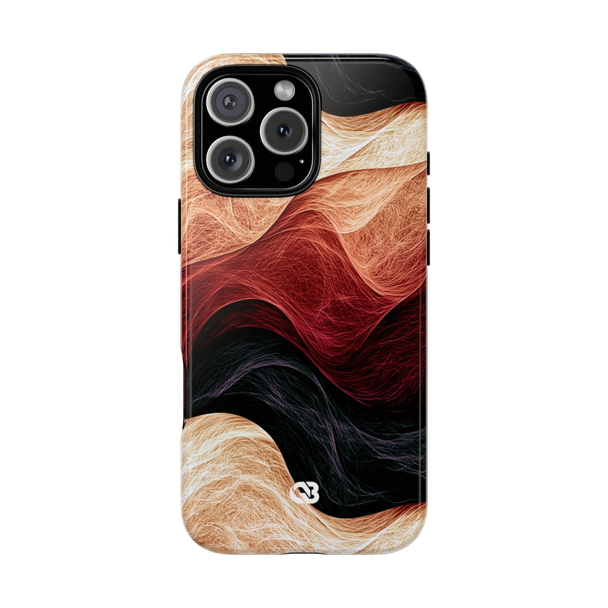 Ember Wave Dispersion · Tough Phone Case for iPhone · Red