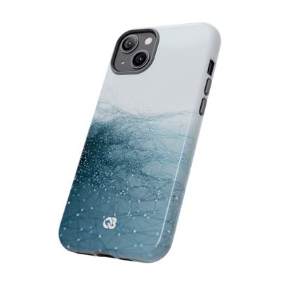 Teal Tough Phone Case for iPhone - Arctic Pulse Mesh
