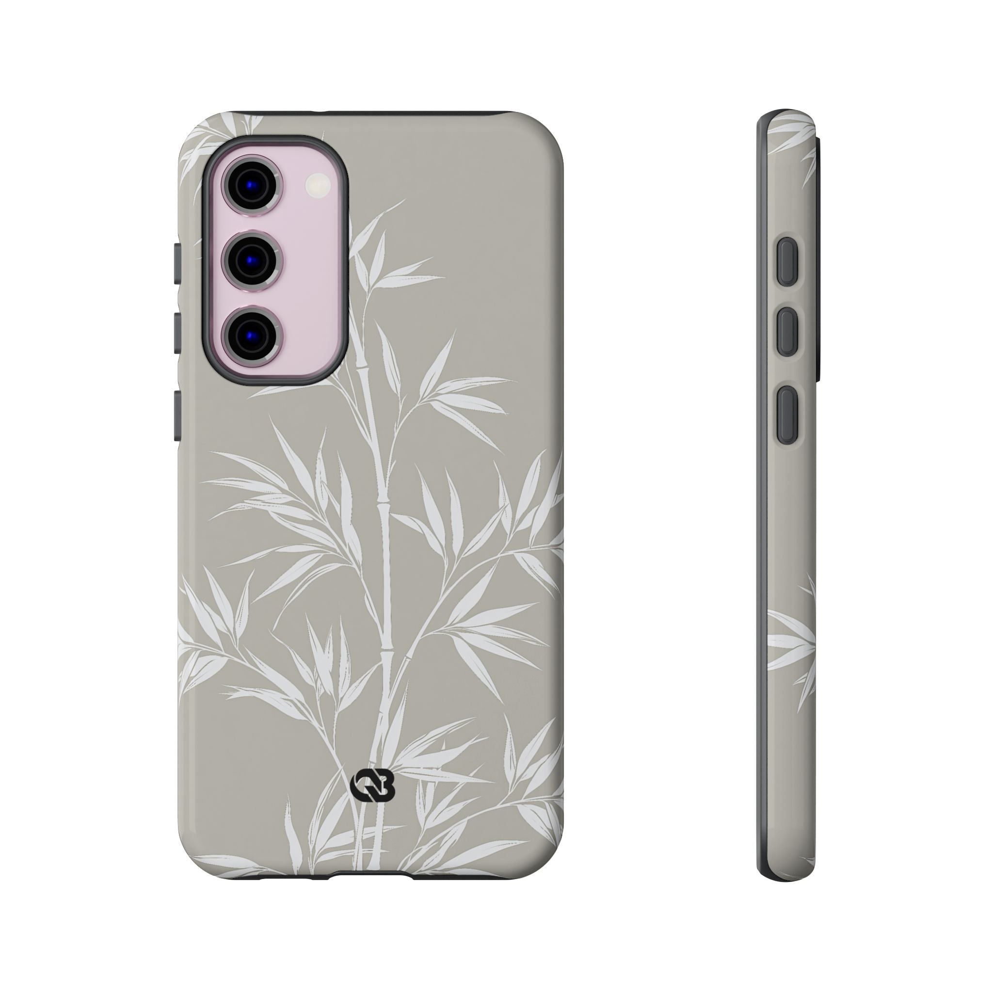 Beige Tough Phone Case for Samsung - Sandstone Bamboo Stalks