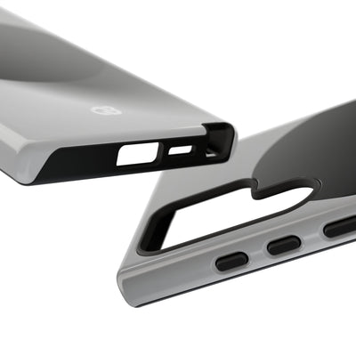 Grey Tough Phone Case for Samsung - Matte Onyx Sphere