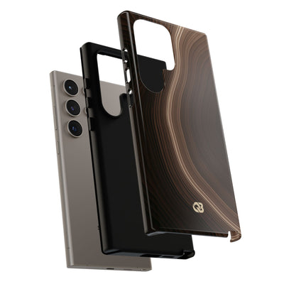 Brown Tough Phone Case for Samsung - Bronzed Canyon Relief