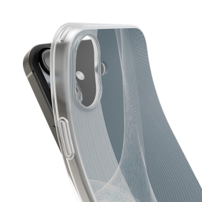 Grey Lite Phone Case for iPhone - Slate Mesh Horizon