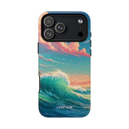 Turquoise Curl iPhone 17 Pro Max Case - Tough+ - CASE•BOB