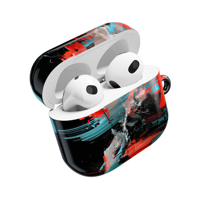 Fragmented Cyber Core · Hard Case for AirPods & AirPods Pro · Black