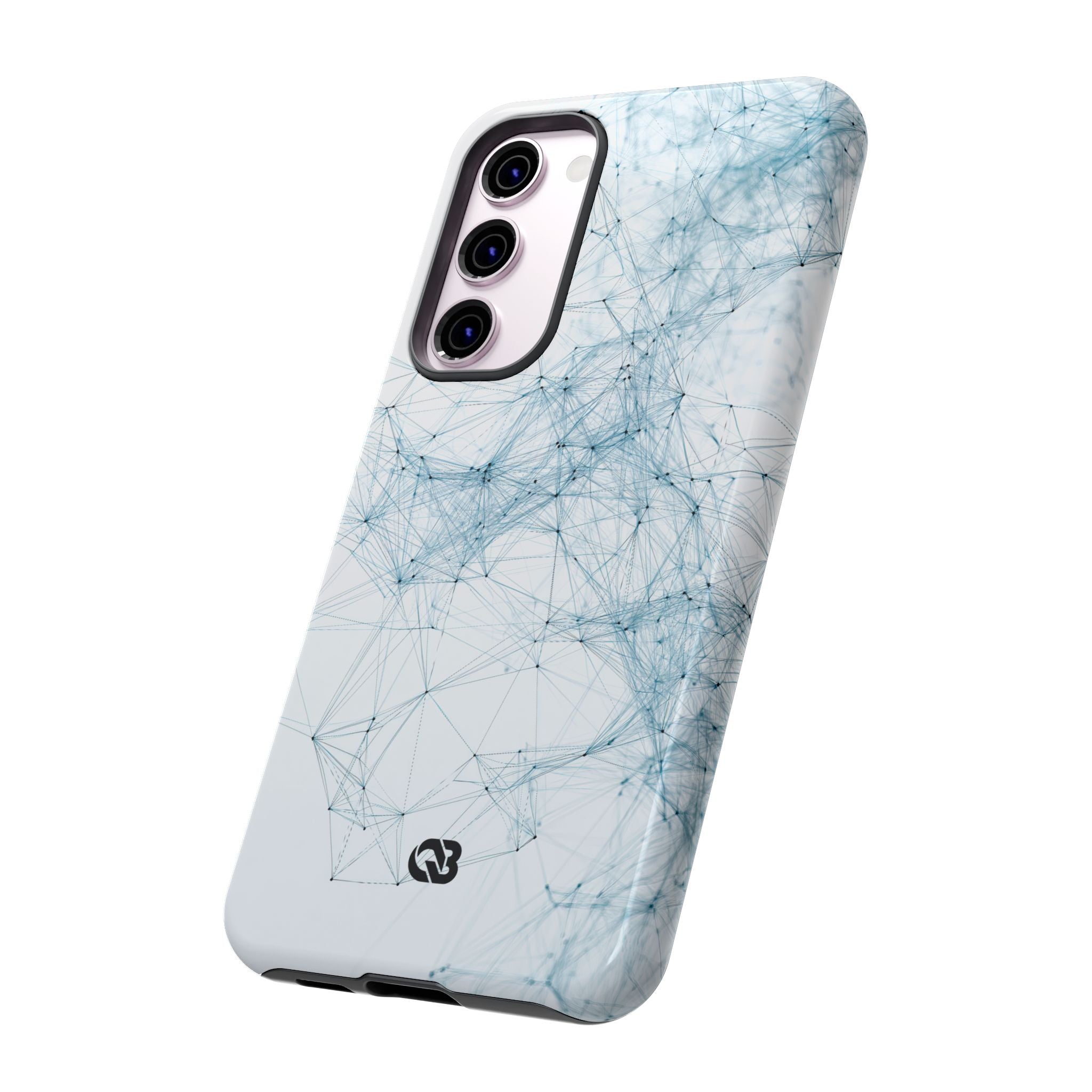 Blue Tough Phone Case for Samsung - Glacial Neural Web
