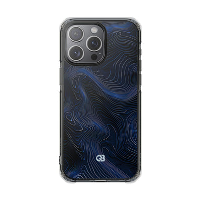 Blue Impact MagSafe Phone Case for iPhone - Cobalt Contour Ridge