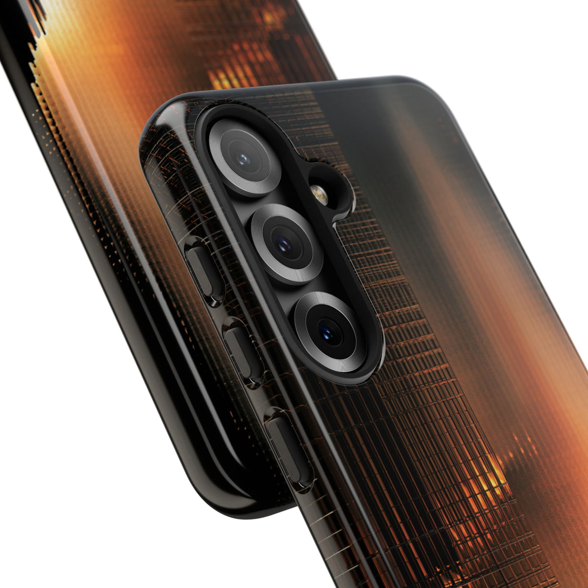 Luminous Grid · Tough Phone Case for Samsung · Black
