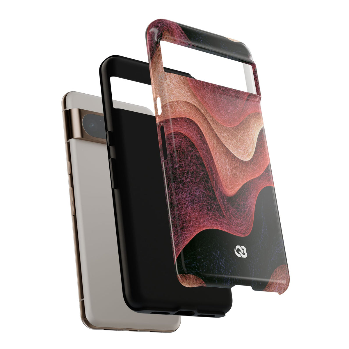 Rose Contour Waves · Tough Phone Case for Pixel ·  Pink