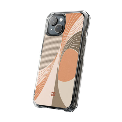 Orange Impact MagSafe Phone Case for iPhone - Desert Arc Horizon