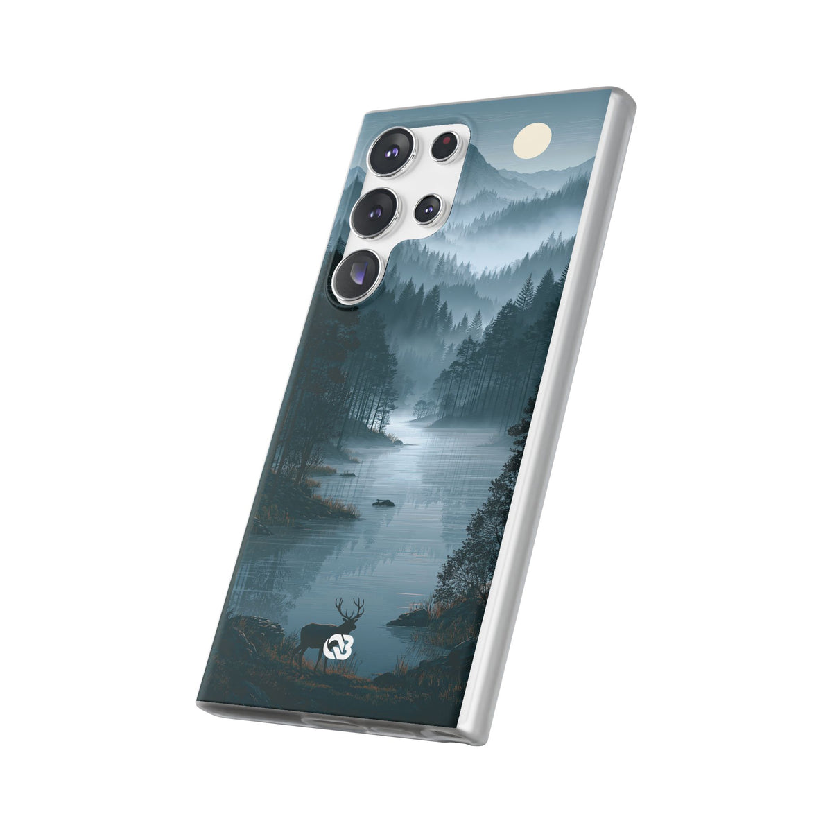 Silent Nordic Fjord · Lite Phone Case for Samsung · Blue