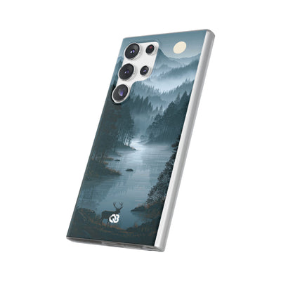 Silent Nordic Fjord · Lite Phone Case for Samsung · Blue