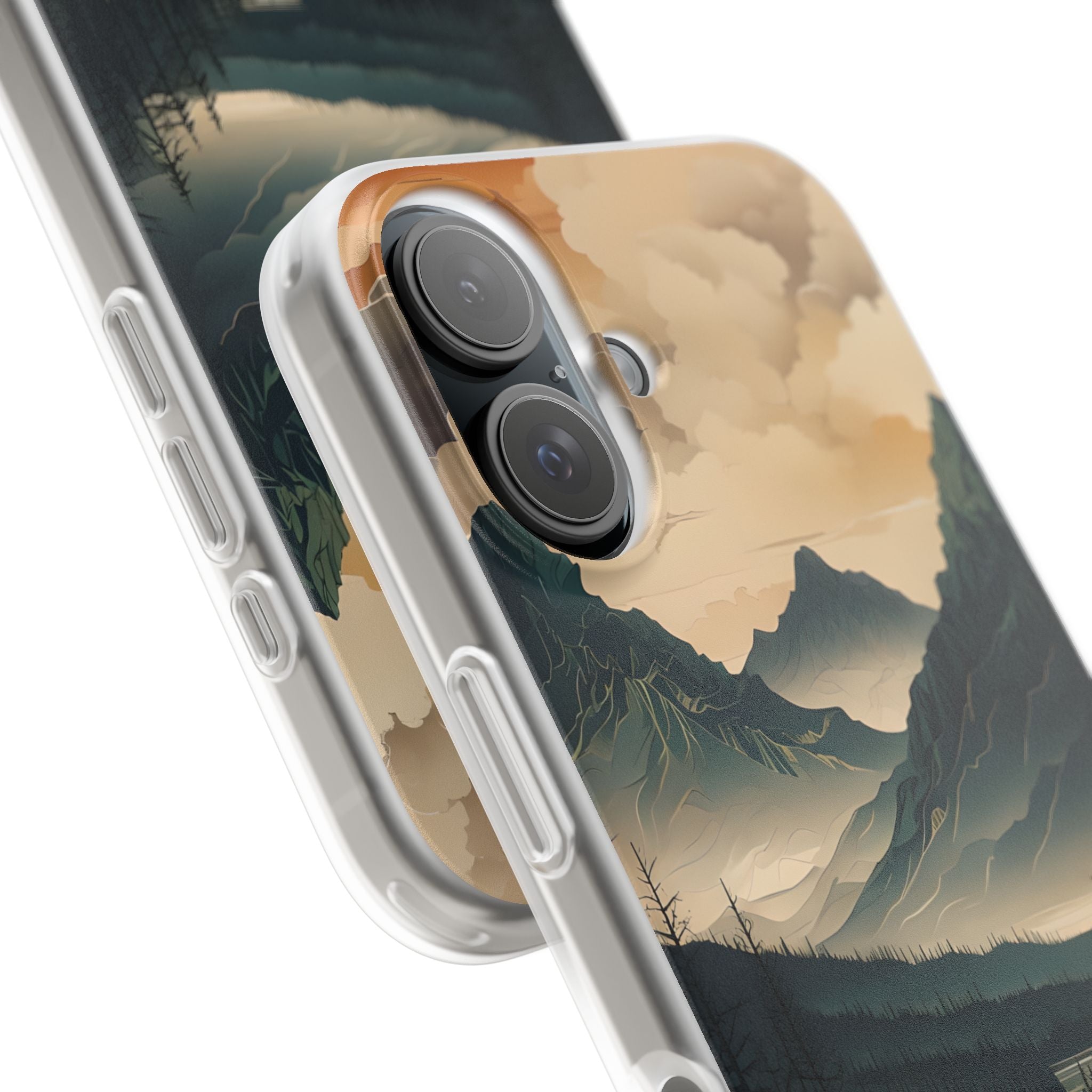 Summit River Dusk · Soft Phone Case for iPhone