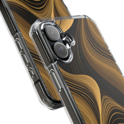Gold Impact MagSafe Phone Case for iPhone - Molten Copper Strands