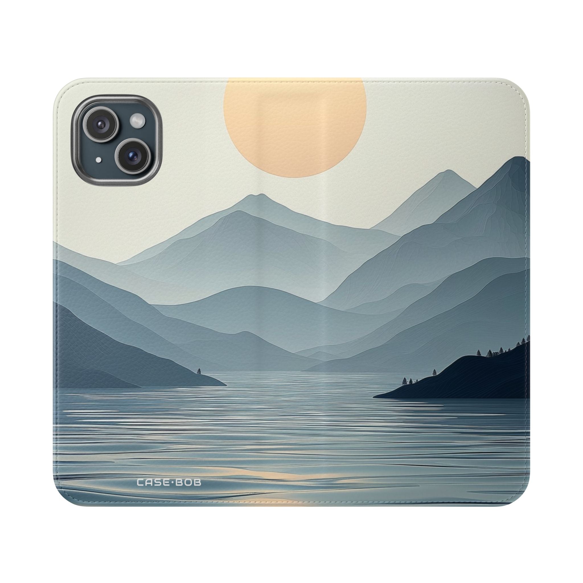 Pale Sun Horizon - iPhone 15 Plus Case - Wallet