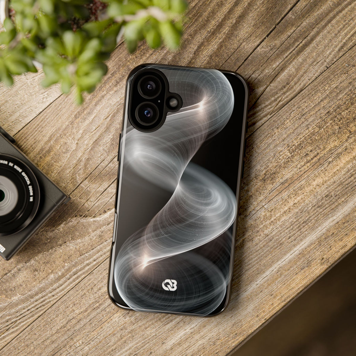 Luminous Vortex · Tough Phone Case for iPhone · Black