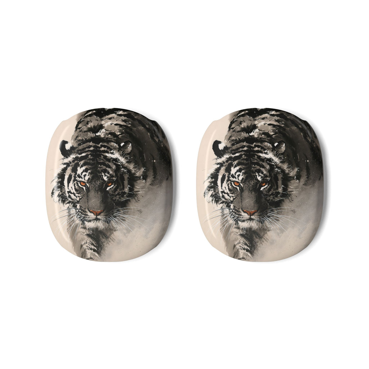Ink Wash Tiger · Hard Case for AirPods Max · Beige