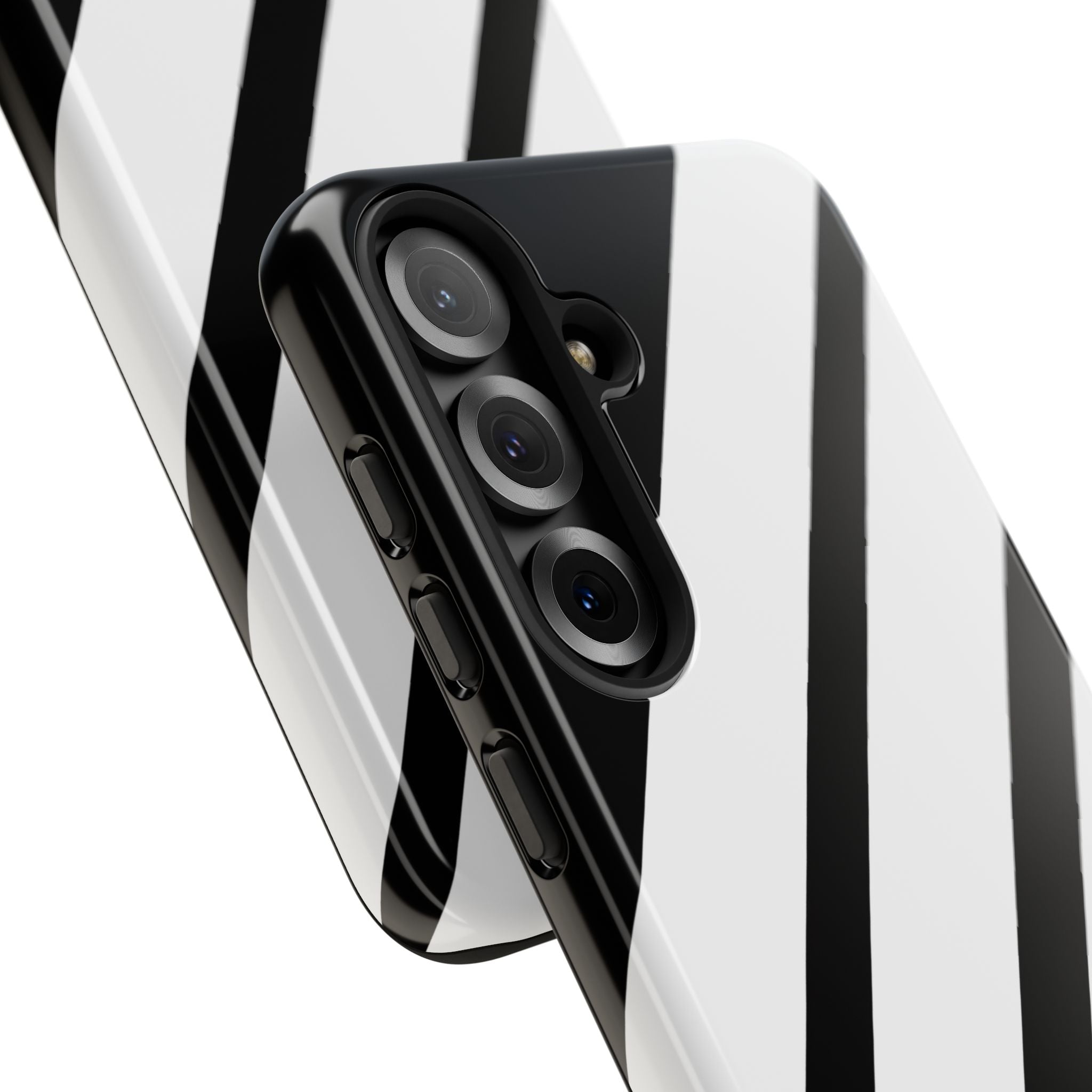 Diagonale Streifen Noir Samsung S25 Plus Case - Tough