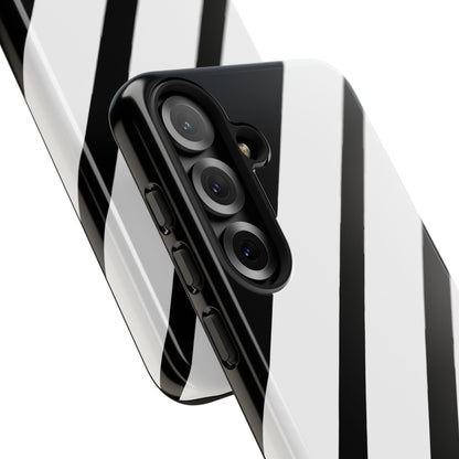 Diagonale Streifen Noir Samsung S25 Plus Case - Tough
