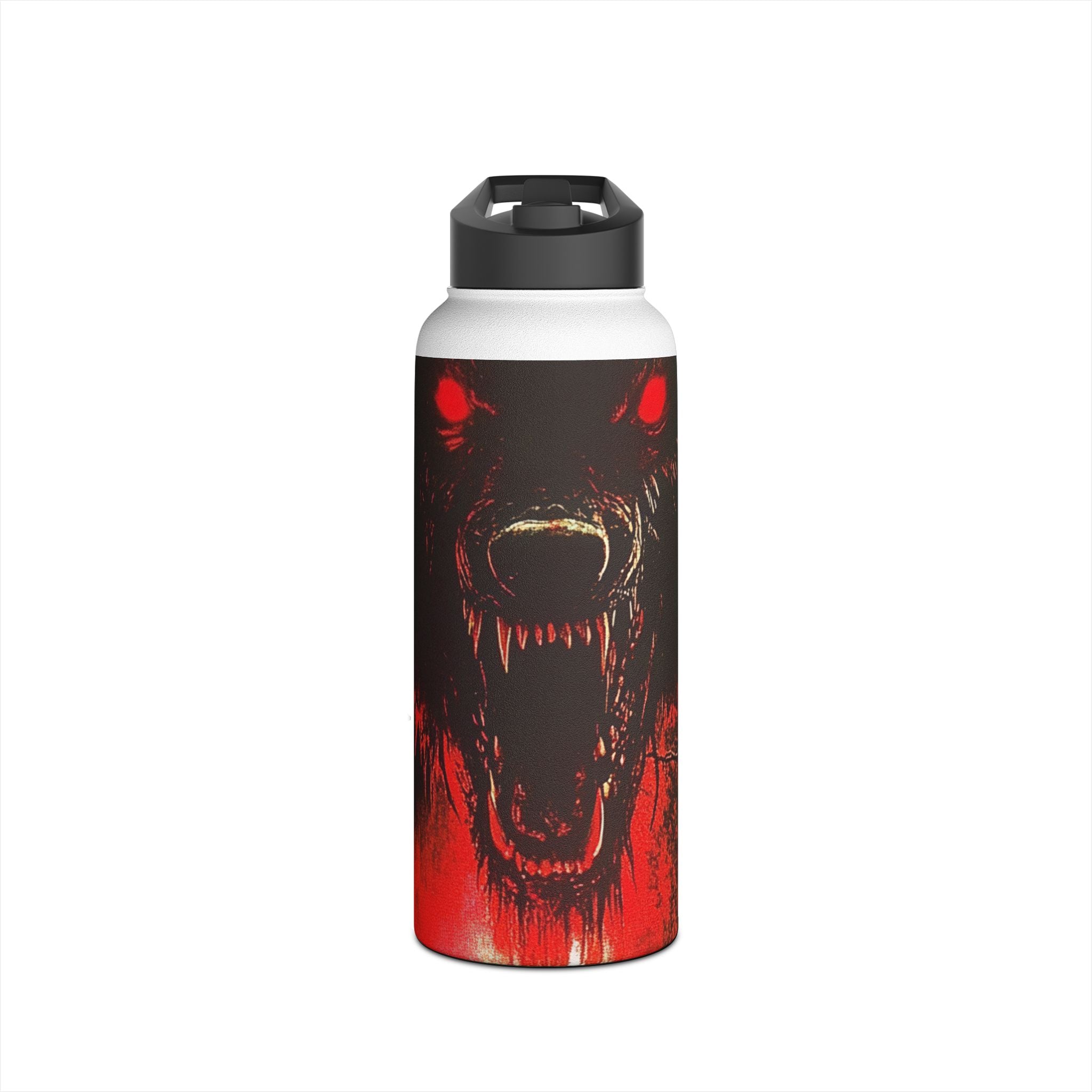 Wolf Moon Glare - Stainless Steel Water Bottle