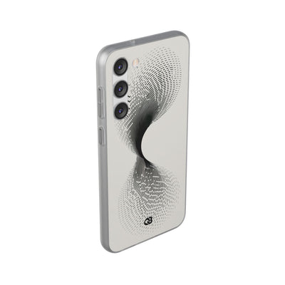 White Lite Phone Case for Samsung - Linear Torsion Grid