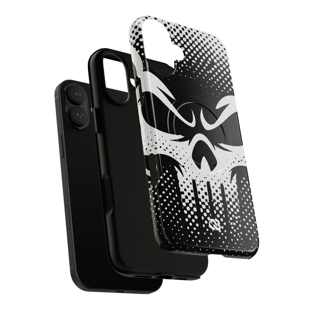 Phantom Halftone · Tough 2.0 Magnetic Phone Case for iPhone · Black