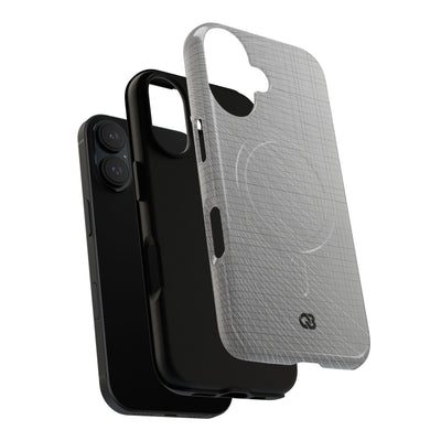 Grey Tough 2.0 Magsafe Phone Case for iPhone - Chrome Mesh Warp